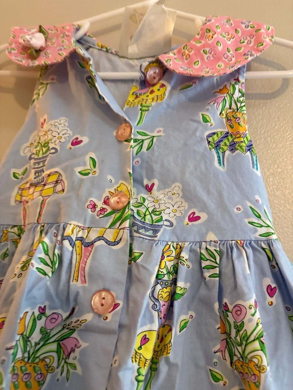 Chicken Noodle San Francisco Floral Print Dress Size 4 - Picture 2 of 5